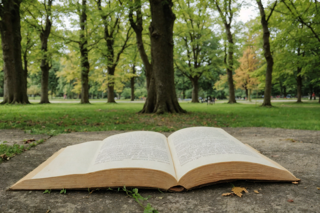 Ein Spaziergang im Park: Leichte Lesetexte für Anfänger zum Deutschlernen