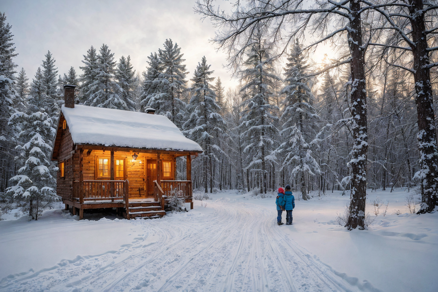 Ein Tag im Schnee: Eine Wintergeschichte für Deutsch-Anfänger